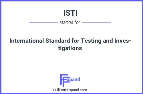 Full form of ISTI