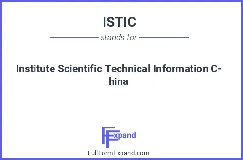Full form of ISTIC