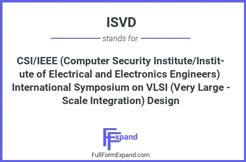 Full form of ISVD