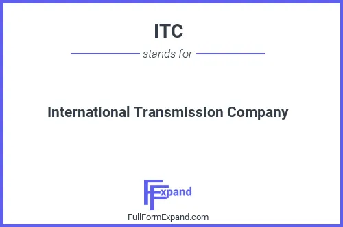 Full form of ITC