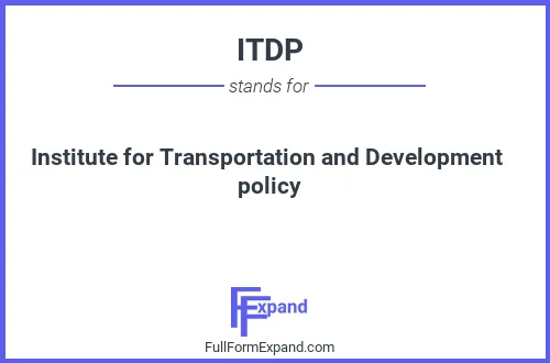 Full form of ITDP