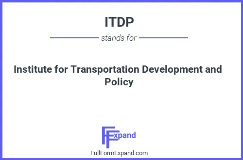 Full form of ITDP