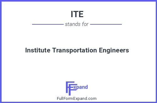 Full form of ITE
