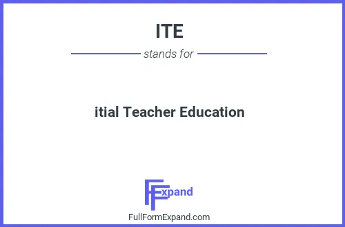 Full form of ITE