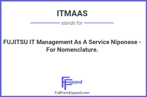 Full form of ITMAAS