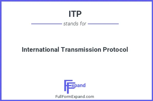 Full form of ITP