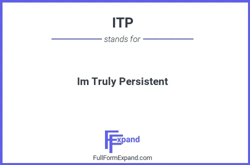 Full form of ITP