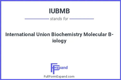 Full form of IUBMB
