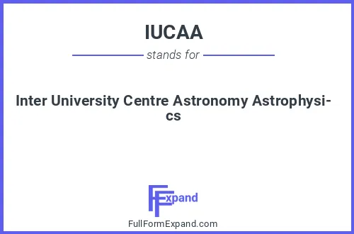 Full form of IUCAA