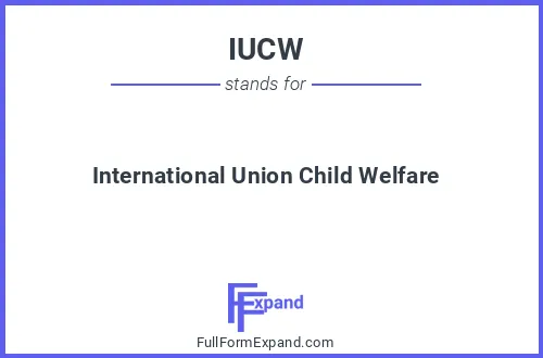 Full form of IUCW