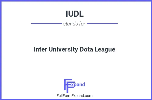 Full form of IUDL