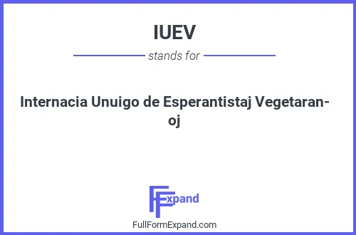 Full form of IUEV