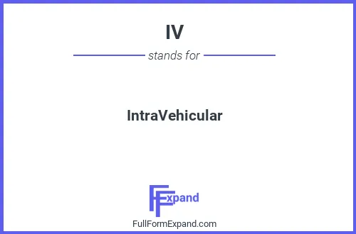 Full form of IV