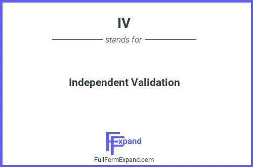 Full form of IV