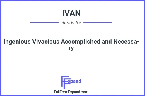 Full form of IVAN
