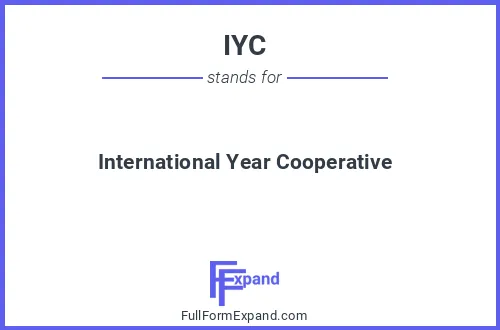 Full form of IYC
