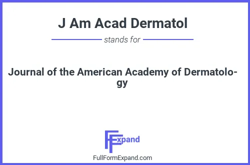 Full form of J Am Acad Dermatol