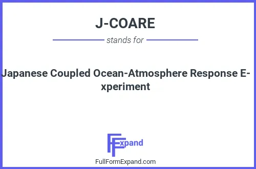 Full form of J-COARE