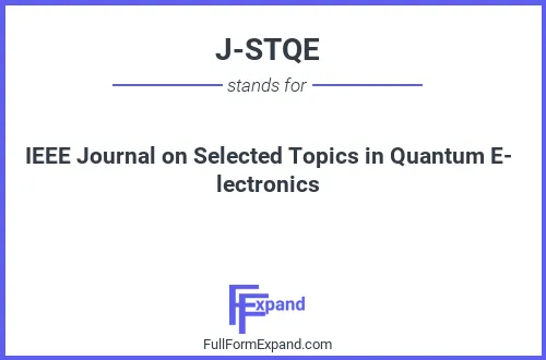 Full form of J-STQE