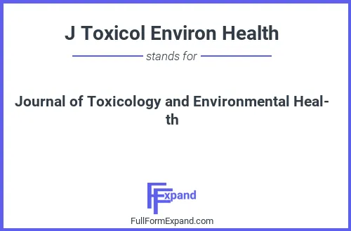 Full form of J Toxicol Environ Health