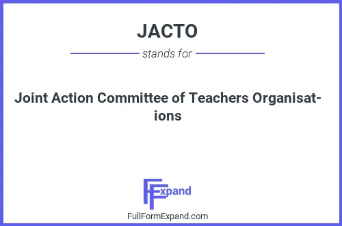 Full form of JACTO