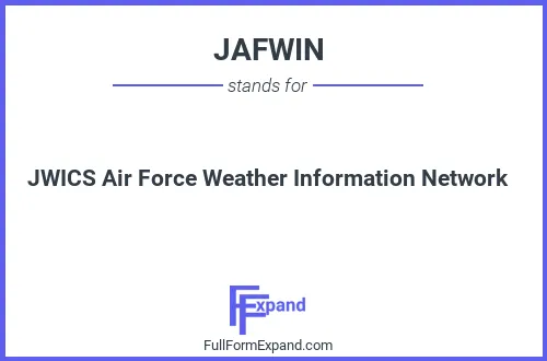 Full form of JAFWIN
