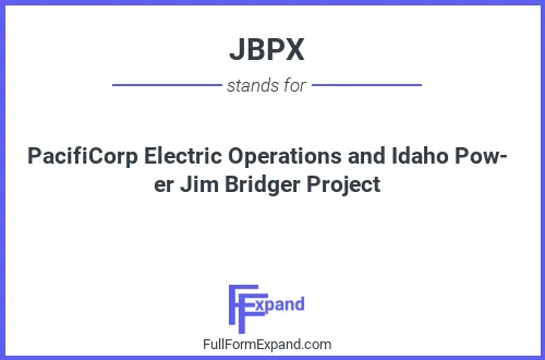 Full form of JBPX