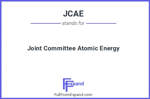 Full form of JCAE