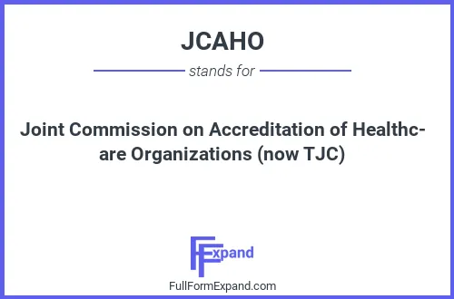 Full form of JCAHO