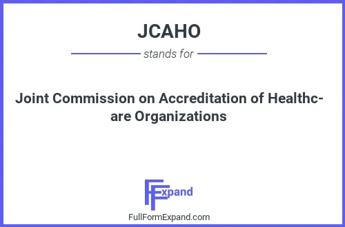 Full form of JCAHO