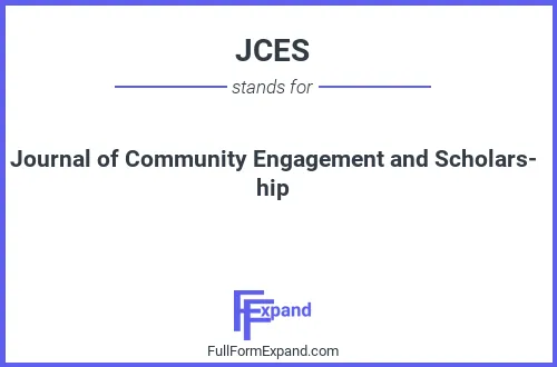 Full form of JCES