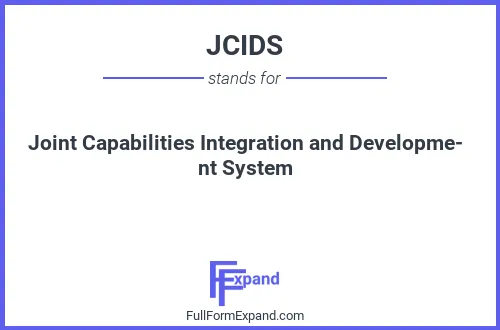 Full form of JCIDS