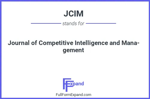 Full form of JCIM