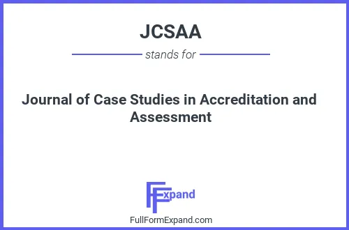 Full form of JCSAA