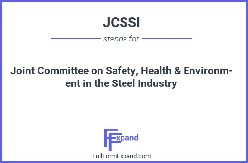 Full form of JCSSI
