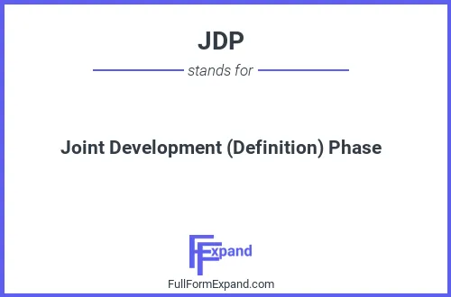 Full form of JDP