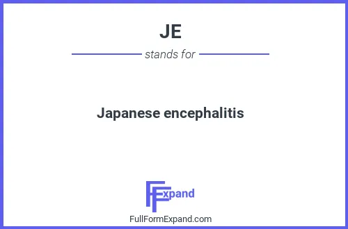 Full form of JE