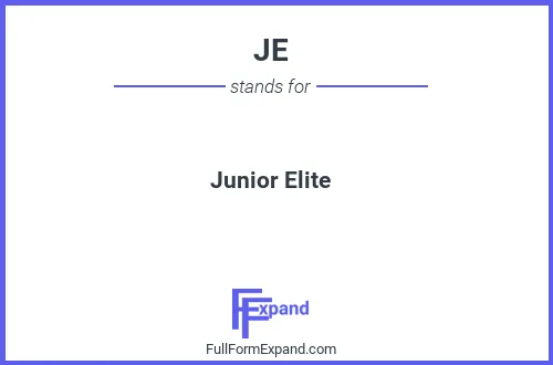 Full form of JE