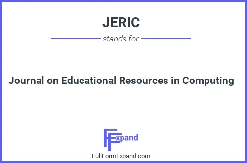 Full form of JERIC
