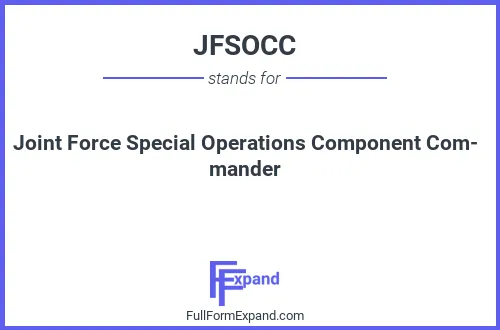 Full form of JFSOCC