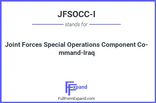 Full form of JFSOCC-I