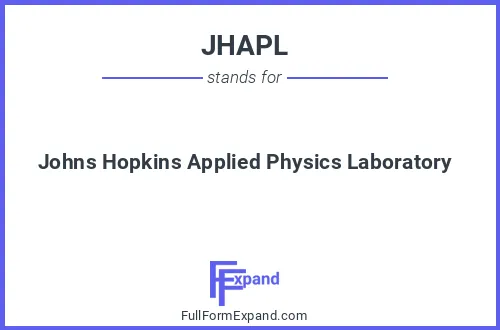 Full form of JHAPL