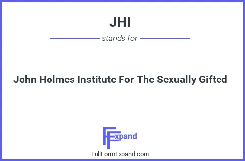 Full form of JHI