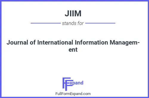 Full form of JIIM