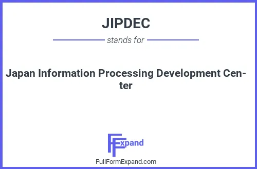 Full form of JIPDEC