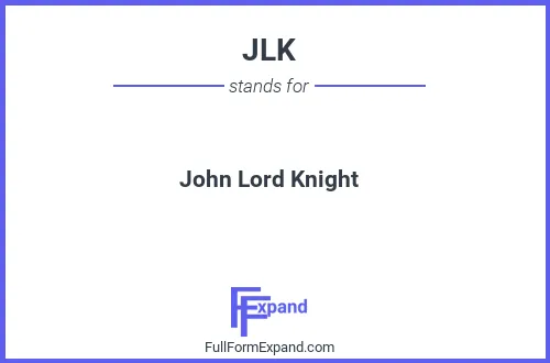 Full form of JLK