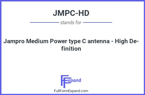 Full form of JMPC-HD