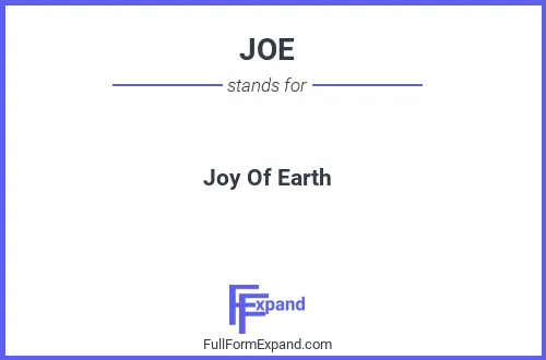 Full form of JOE