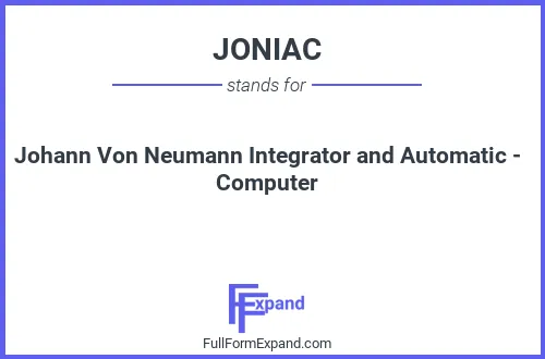 Full form of JONIAC