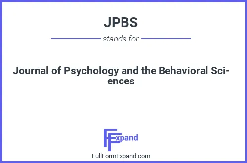 Full form of JPBS